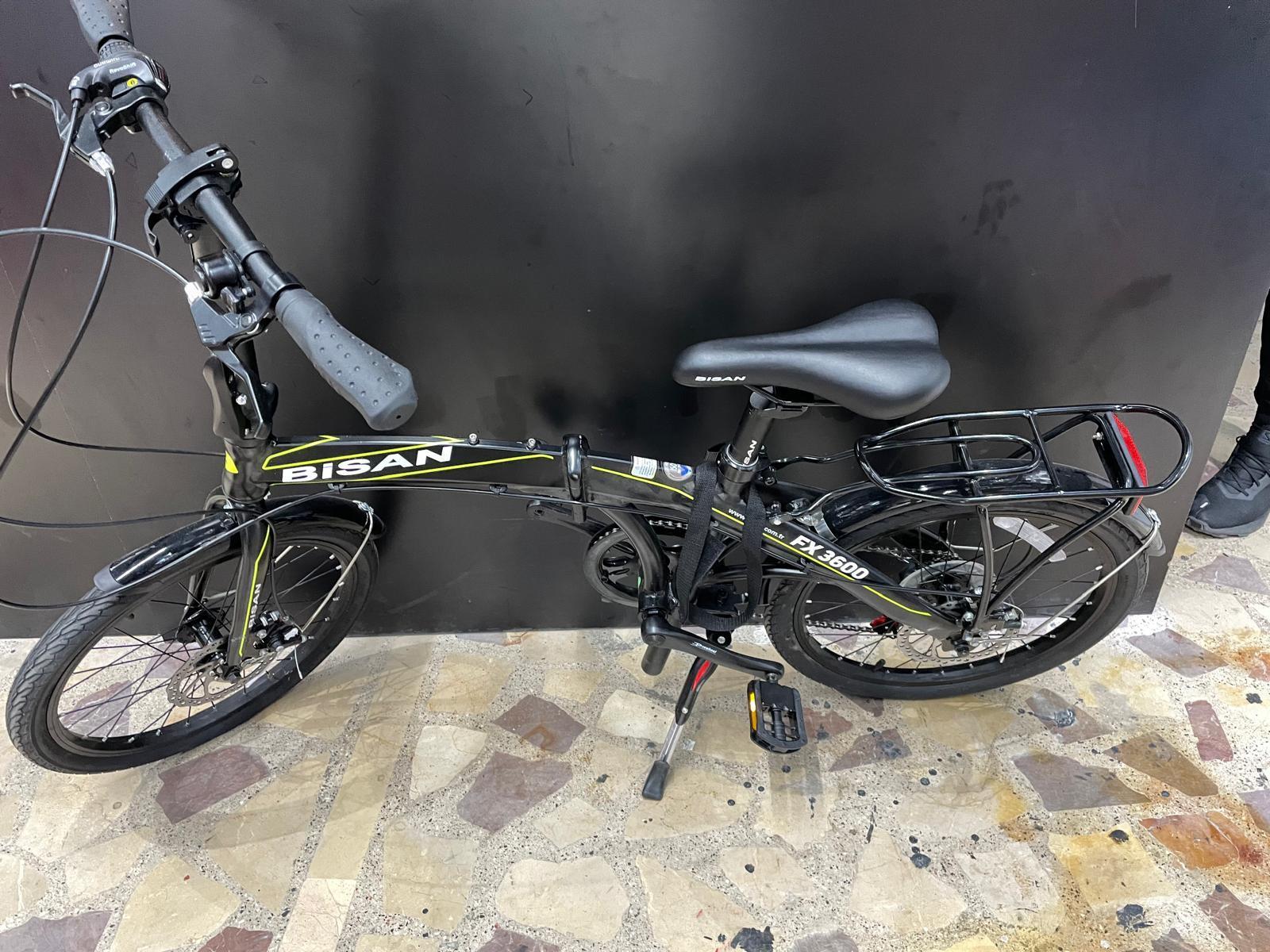 Bisan FX 3600-6S Katlanır Bisiklet, Siyah