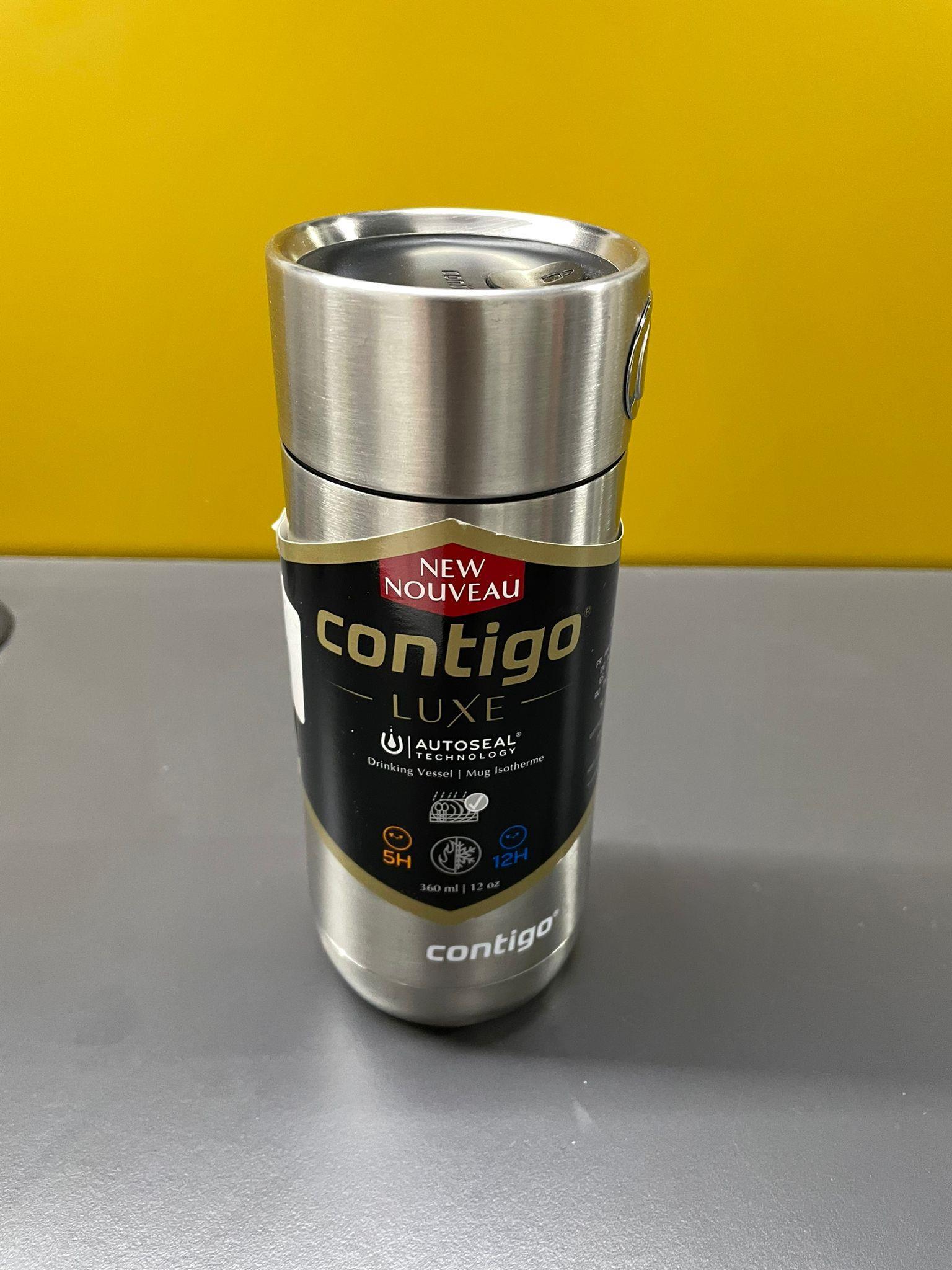 Contigo  Yetişkin Luxe Autoseal Emea Termos bardak,Gri,360 ml