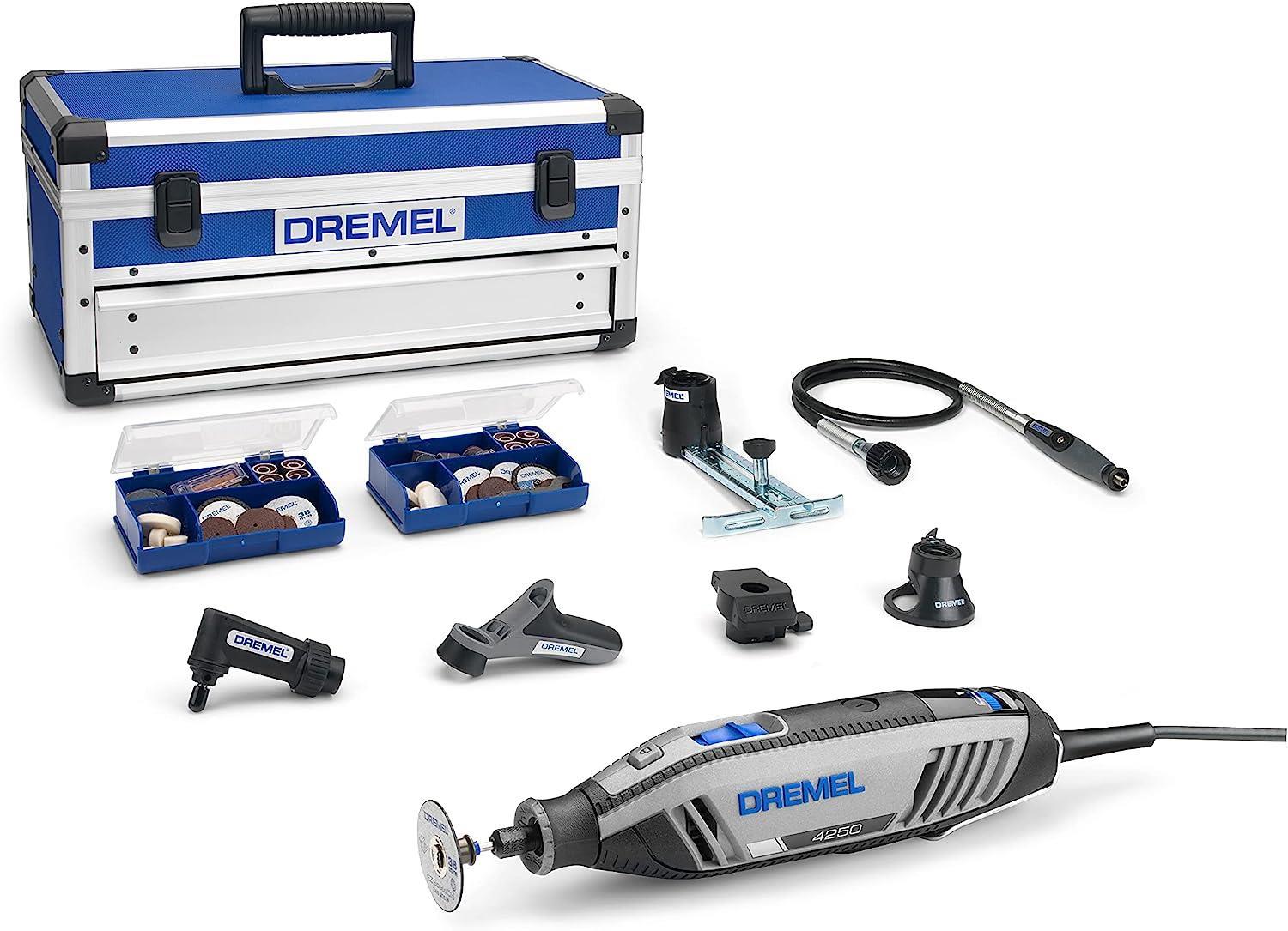 Dremel 4250 Çok Amaçlı El Motoru 175 W, 6 Bağlantı Parçal 128 Aksesuarlı