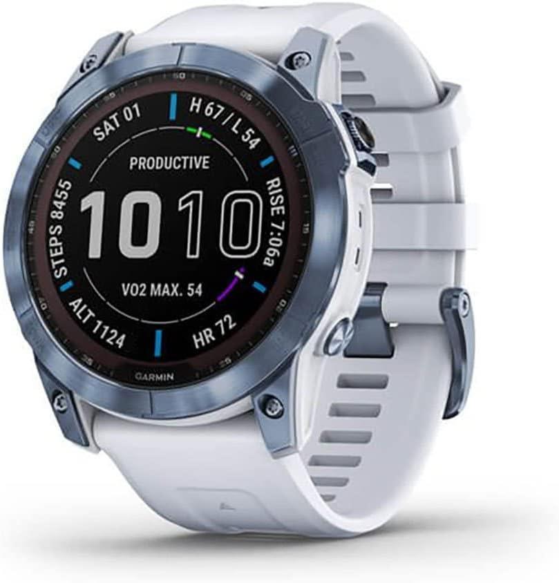 Garmin Fenix 7X Sapphire Solar - Mineral Mavi DLC Titanyum