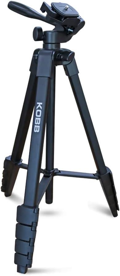 KOBB KBL16T 160CM Su Terazili Profesyonel Alüminyum Lazer Tripod, Siyah