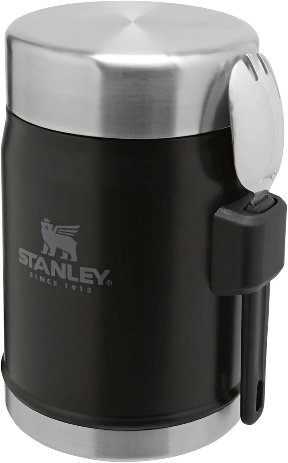 Stanley Klasik Paslanmaz Çelik Yemek Termosu Kaşıklı  0.40 Lt Mat Siyah
