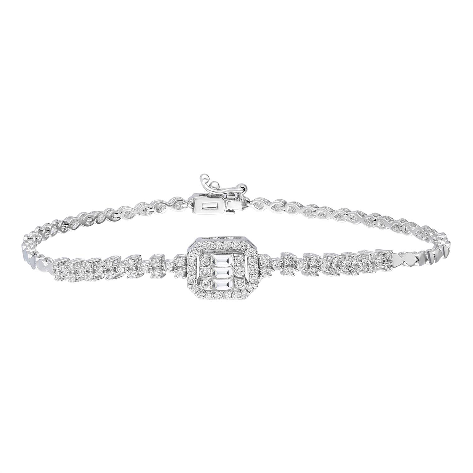 0,55 Karat Baget Pırlanta Bileklik