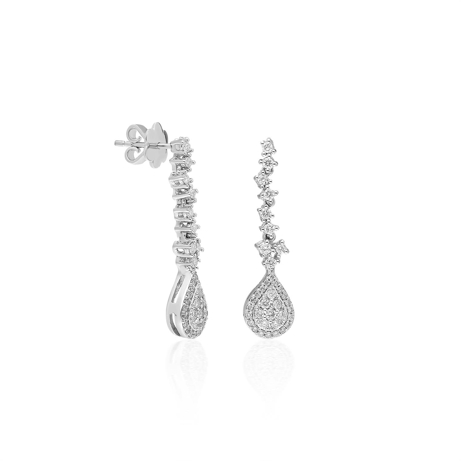 0,64 Karat Pırlanta Küpe