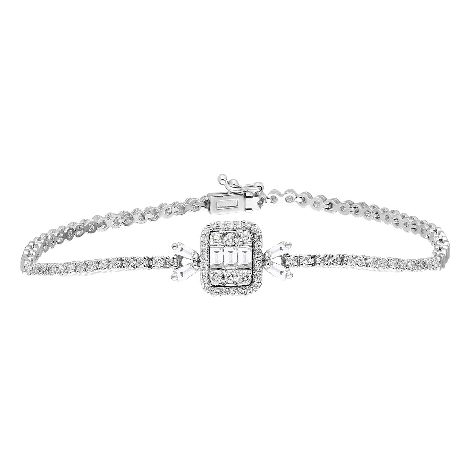 0,75 Karat Baget Pırlanta Bileklik