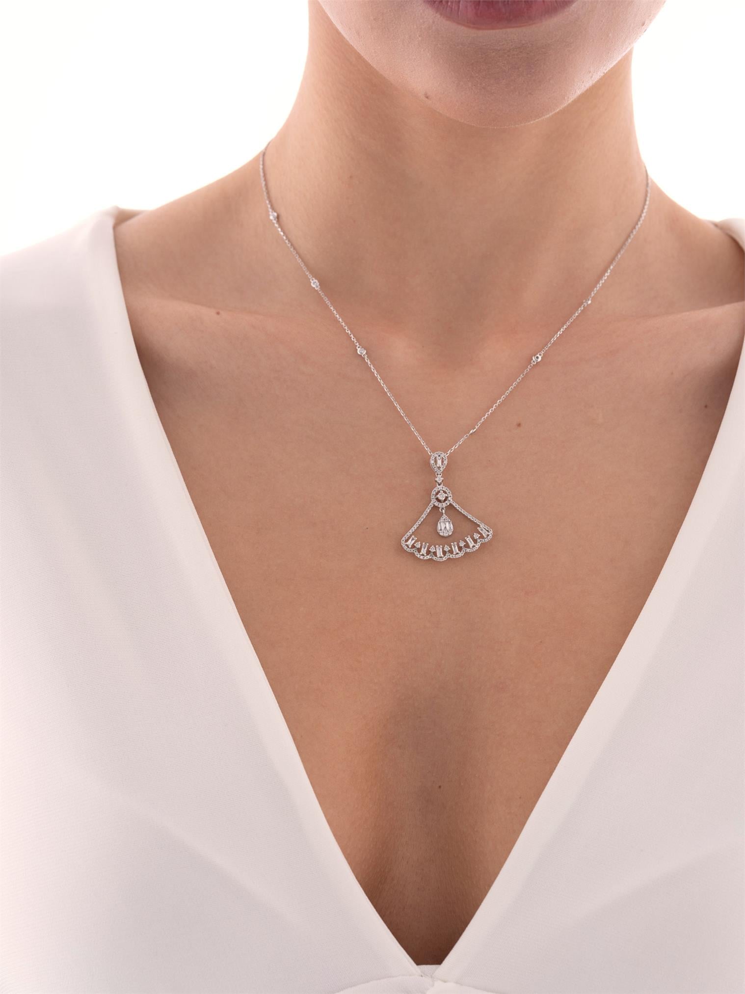 0,78 Karat Fantezi Pırlanta Kolye