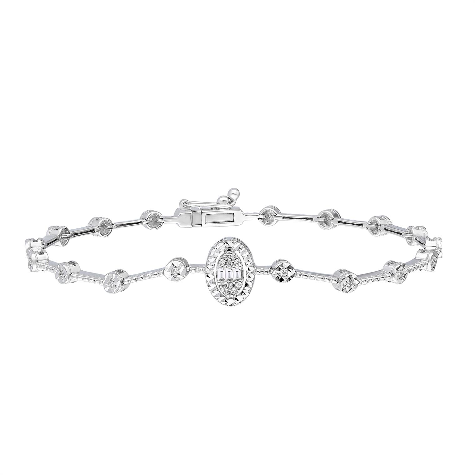 0,13 Karat Baget Pırlanta Bileklik