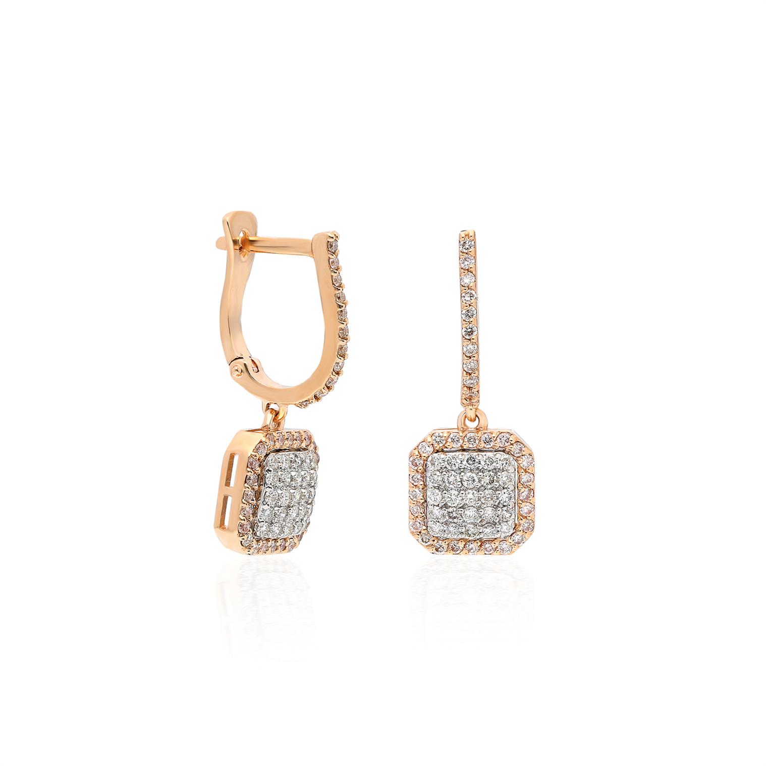 0,70 Karat Pırlanta Küpe