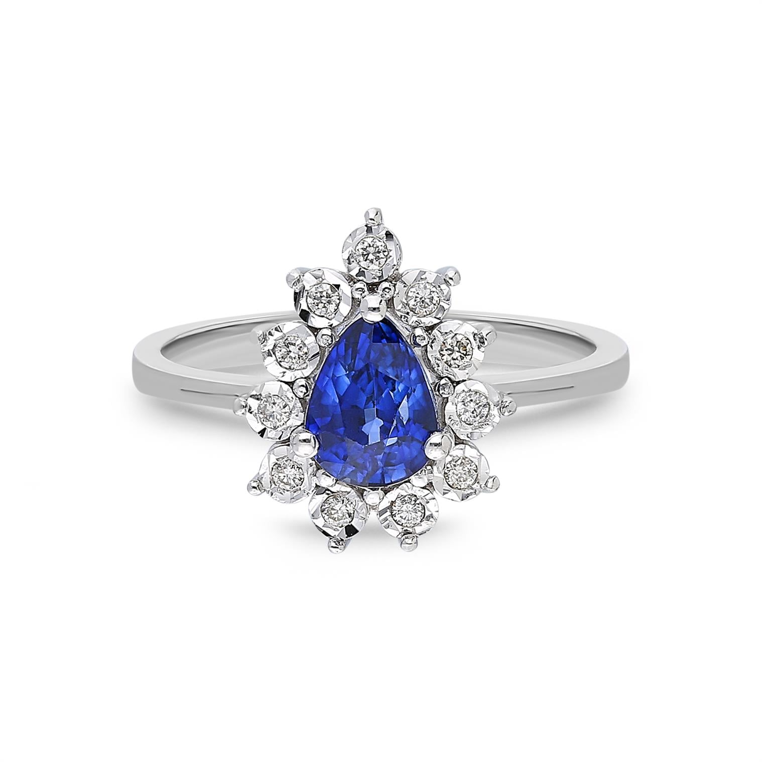 1,16 Karat Safir Pırlanta Yüzük