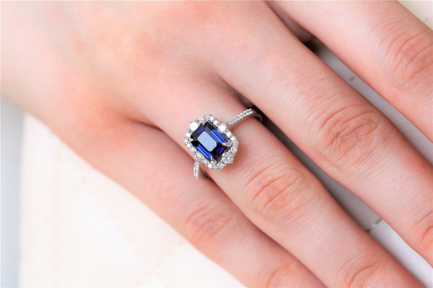 2,53 Karat Safir Pırlanta Yüzük