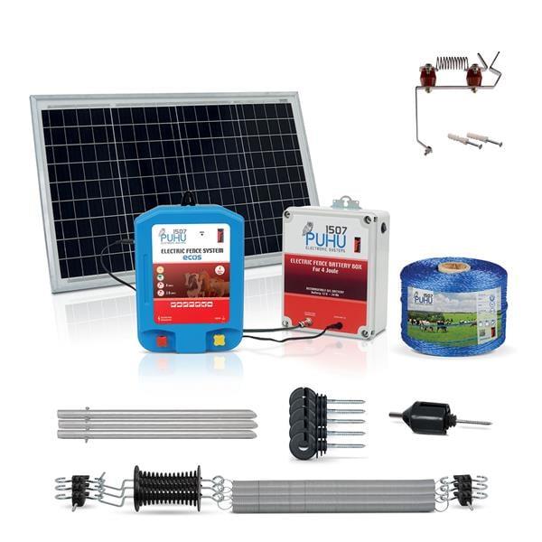 Puhu Ecos Eko Model Kuruluma Hazır Elektrikli Çit Sistemi (10 Dönümlük) (4 Joule)