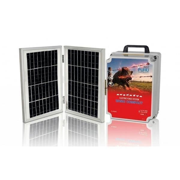 PUHU COMPACT BASIC Güneş Enerjili Elektrikli Çit Cihazı (20 W) (15000 Volt = 20.000 m)