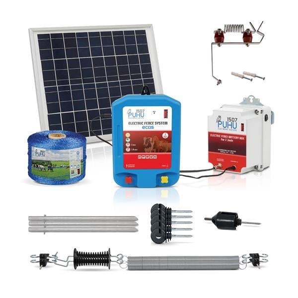 Puhu Ecos Eko Model Kuruluma Hazır Elektrikli Çit Sistemi (100 Dönümlük) (2 Joule)