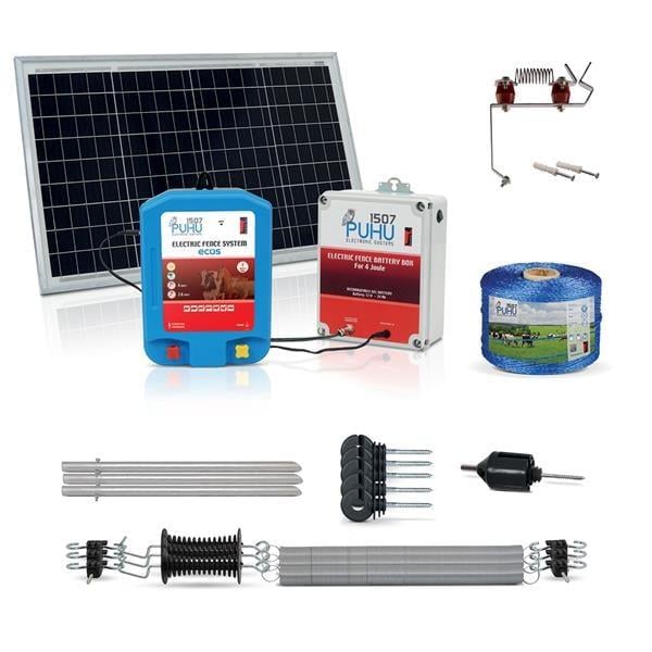 Puhu Ecos Eko Model Kuruluma Hazır Elektrikli Çit Sistemi (50 Dönümlük) (4 Joule)