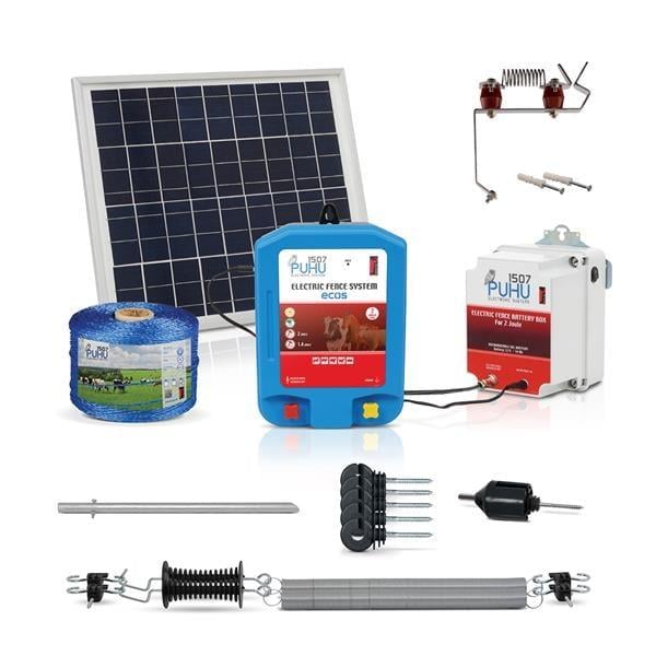 Puhu Ecos Eko Model Kuruluma Hazır Elektrikli Çit Sistemi (10 Dönümlük) (2 Joule)