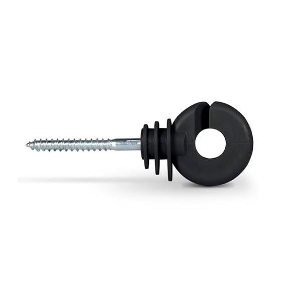 Puhu Siyah Elektrikli Çit İzolatör 32 mm 50 Ad. (Orta Dayanımlı PP) 