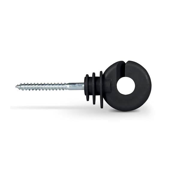 Puhu Siyah Elektrikli Çit İzolatör 42 mm 50 Ad. (Orta Dayanımlı PP) 