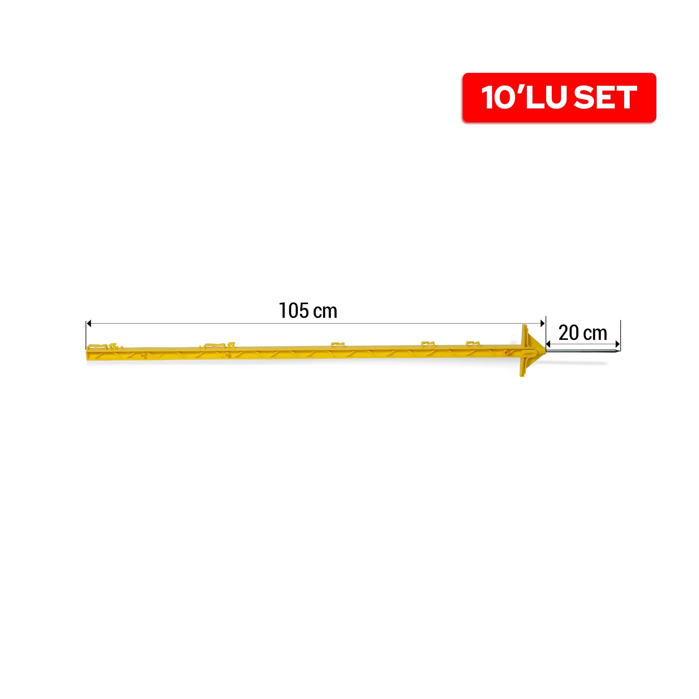 PUHU1507Puhu Plastik Direk (125 cm) | Puhu1507.comPuhu Plastik Direk (125 cm) (10 lu Takım)