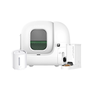 Petkit Pura Max 2 Akıllı Kedi Tuvaleti, Petkit Eversweet Solo 2 White ve Petkit Yumshare Solo Kameralı Akıllı Mama Kabı Paketi