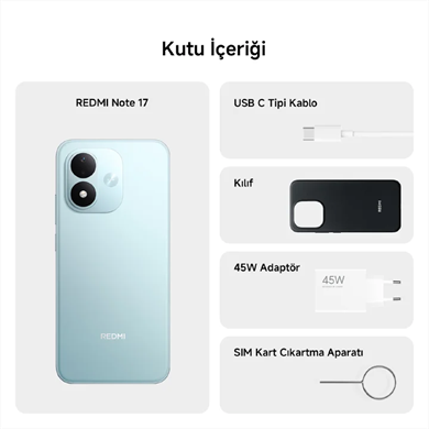 Xiaomi Redmi Note 17 4G 6/256 GB Mavi