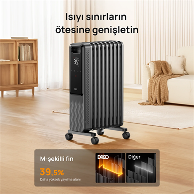 DREO Akıllı Yağlı Radyatör Isıtıcı
