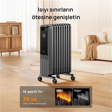 DREO Akıllı Yağlı Radyatör Isıtıcı (Outlet)