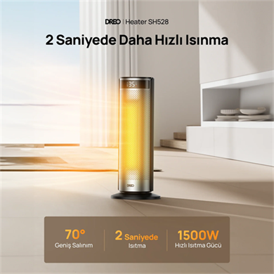 DREO Solaris 628 Akıllı Elektrikli Isıtıcı (Outlet)
