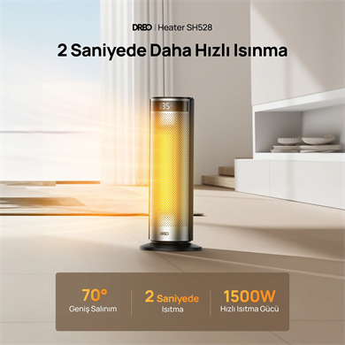 DREO Solaris 628 Akıllı Elektrikli Isıtıcı