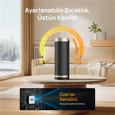 DREO Solaris Slim H3S Akıllı Elektrikli Isıtıcı (Outlet)