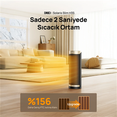DREO Solaris Slim H3S Akıllı Elektrikli Isıtıcı (Outlet)