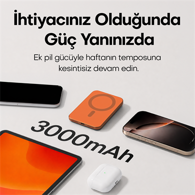 Hooma Magpulse 3 Slim 3000 mAh Powerbank Siyah