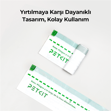 Petkit Akıllı Kedi Tuvaleti Dayanıklı Çöp Poşeti