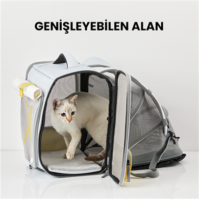 Petkit Breezy X Zone Gri Evcil Hayvan Çantası (Outlet)