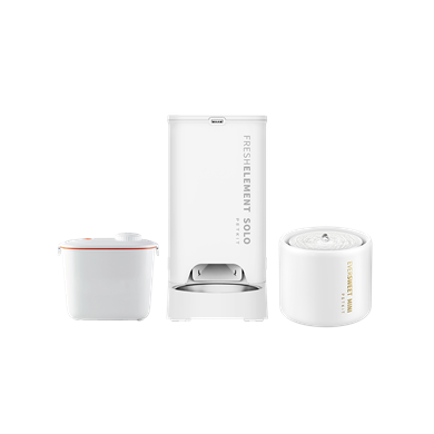 Petkit Fresh Element Solo Akıllı Mama Kabı, Eversweet 5 Mini Su Pınarı ve Vakumlu Mama Saklama Kabı Paketi