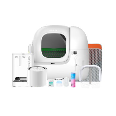 Petkit Purobot Max Pro 2 Akıllı Kedi Tuvaleti, Yumshare Kameralı Çift Hazneli Mama Kabı, Eversweet 3 Pro Su Pınarı Ve Aksesuar Paketi