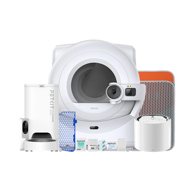 Petkit Purobot Ultra Akıllı Kedi Tuvaleti, Eversweet 3 Pro (UVC) Su Pınarı, Yumshare Solo Kameralı Mama Kabı Ve Aksesuar Paketi