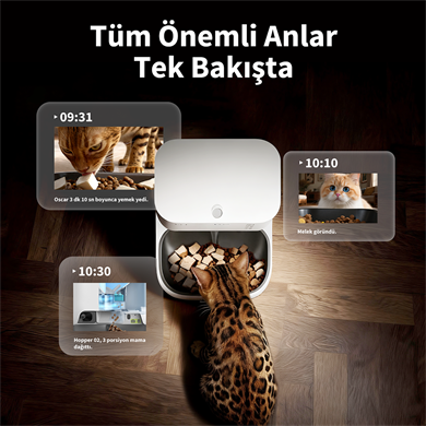 Petkit Yumshare Kameralı Çift Hazneli Akıllı Mama Kabı 2
