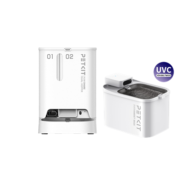 Petkit Yumshare Kameralı Çift Hazneli Akıllı Mama Kabı ve Eversweet Max (UVC) Su Pınarı Paketi