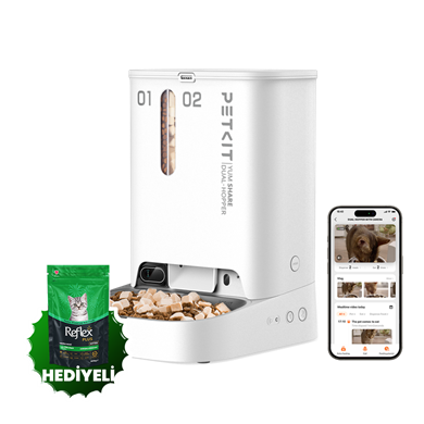 Petkit Yumshare Kameralı Çift Hazneli Akıllı Mama Kabı