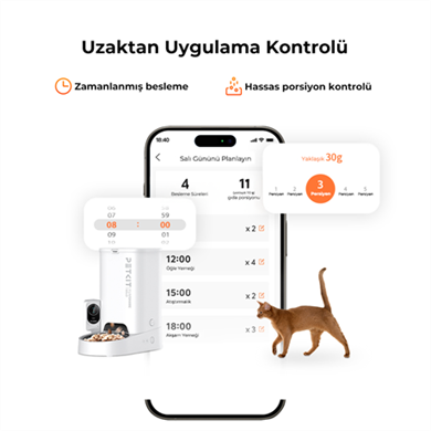 Petkit Yumshare Solo Kameralı Akıllı Mama Kabı (Outlet)