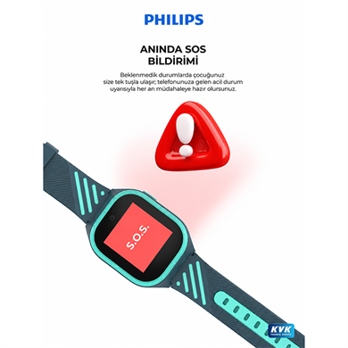 Philips W200A Akıllı Çocuk Saati Yeşil