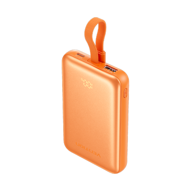 Vention 10000mAh 22,5W Powerbank Manyetik Kablosuz Şarj (USB-C + USB-C/USB-A/Kablosuz) Dahili Askı Kablolu Truncu - FKQ