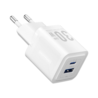 Vention 30W Gan Çift Çıkışlı Adaptör FEQ Beyaz