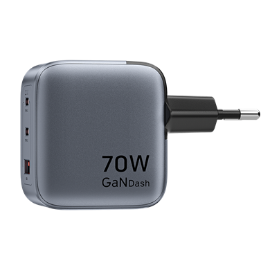 Vention Dash 70W Gan 5.0 Hızlı Şarj Adaptörü FEX Gri