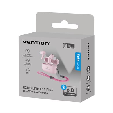 Vention E11 Plus TWS Bluetooh Kulaklık Pembe