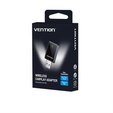 Vention Kablosuz Carplay ve Android Auto Dönüştürücü Adaptör Metal Gri - KRY