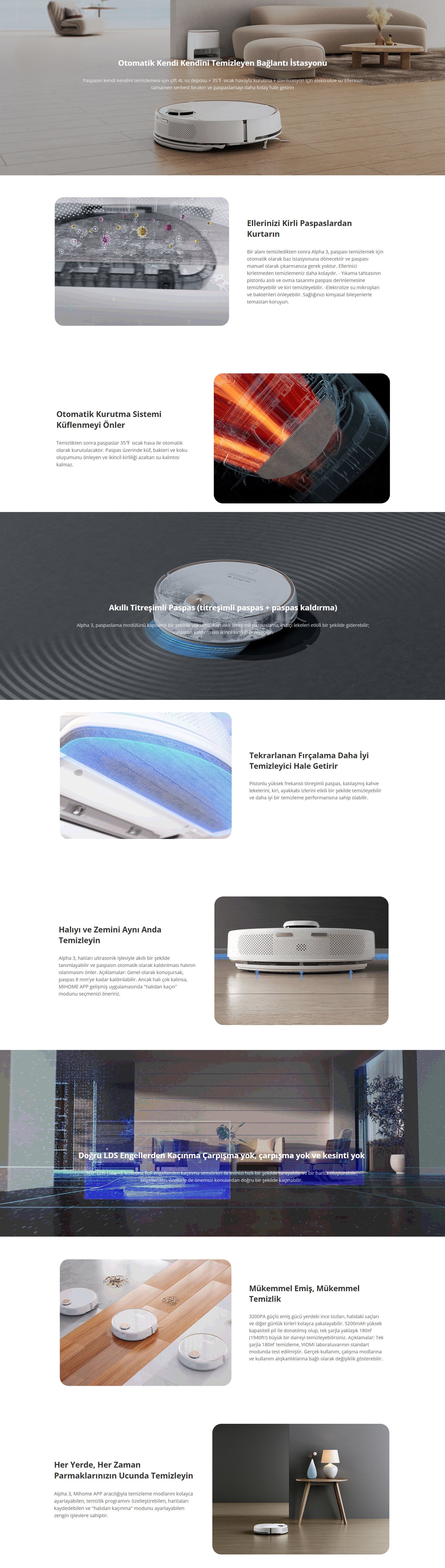 Viomi Alpha 3 Robot Vacuum Cleaner