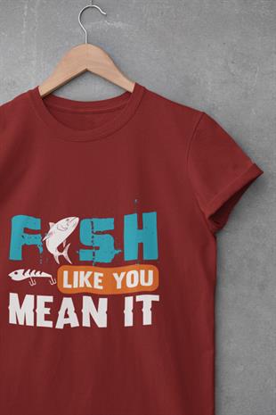 Balık Tutmayı Sevenler İçin Tasarlanmış T-shirt