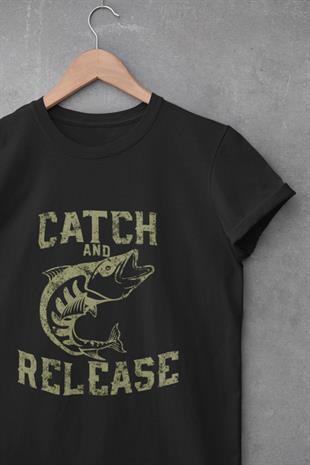 Balık Tutmayı Sevenler İçin Tasarlanmış T-shirt