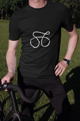 Bisiklet Çizgi Tasarım T-shirt
